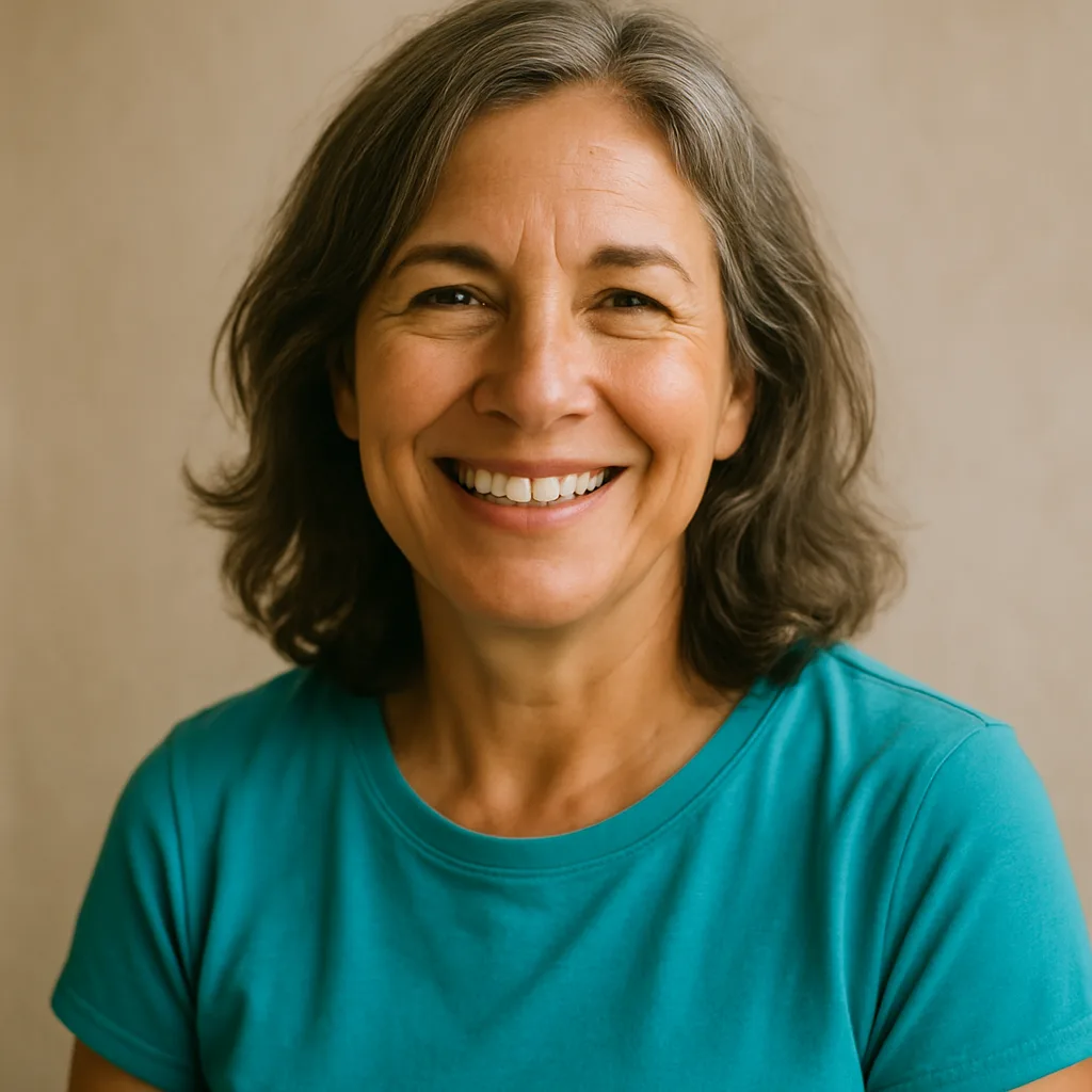 Smiling woman in her 50s — member of The Birmingham Dating Site