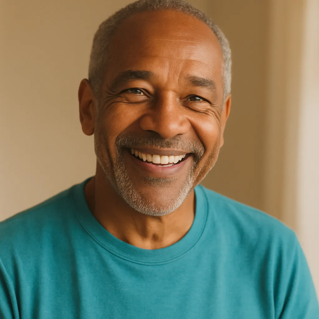 Smiling man in his 60s — member of The Birmingham Dating Site